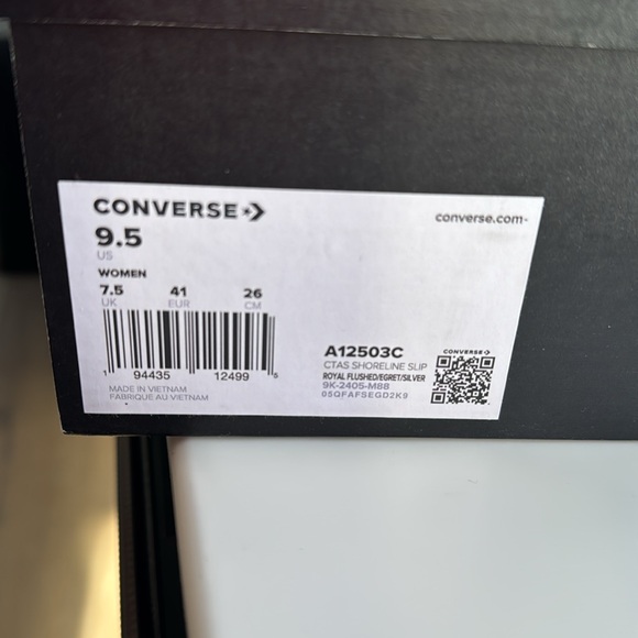 Converse cats shoreline slip royal flushed/silver soze 9.5 women - Picture 8 of 9